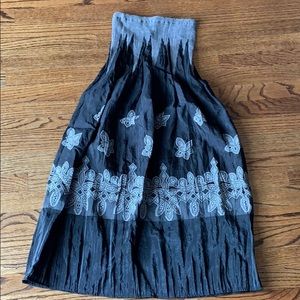 Long skirt/ cover up, navy blue and grey